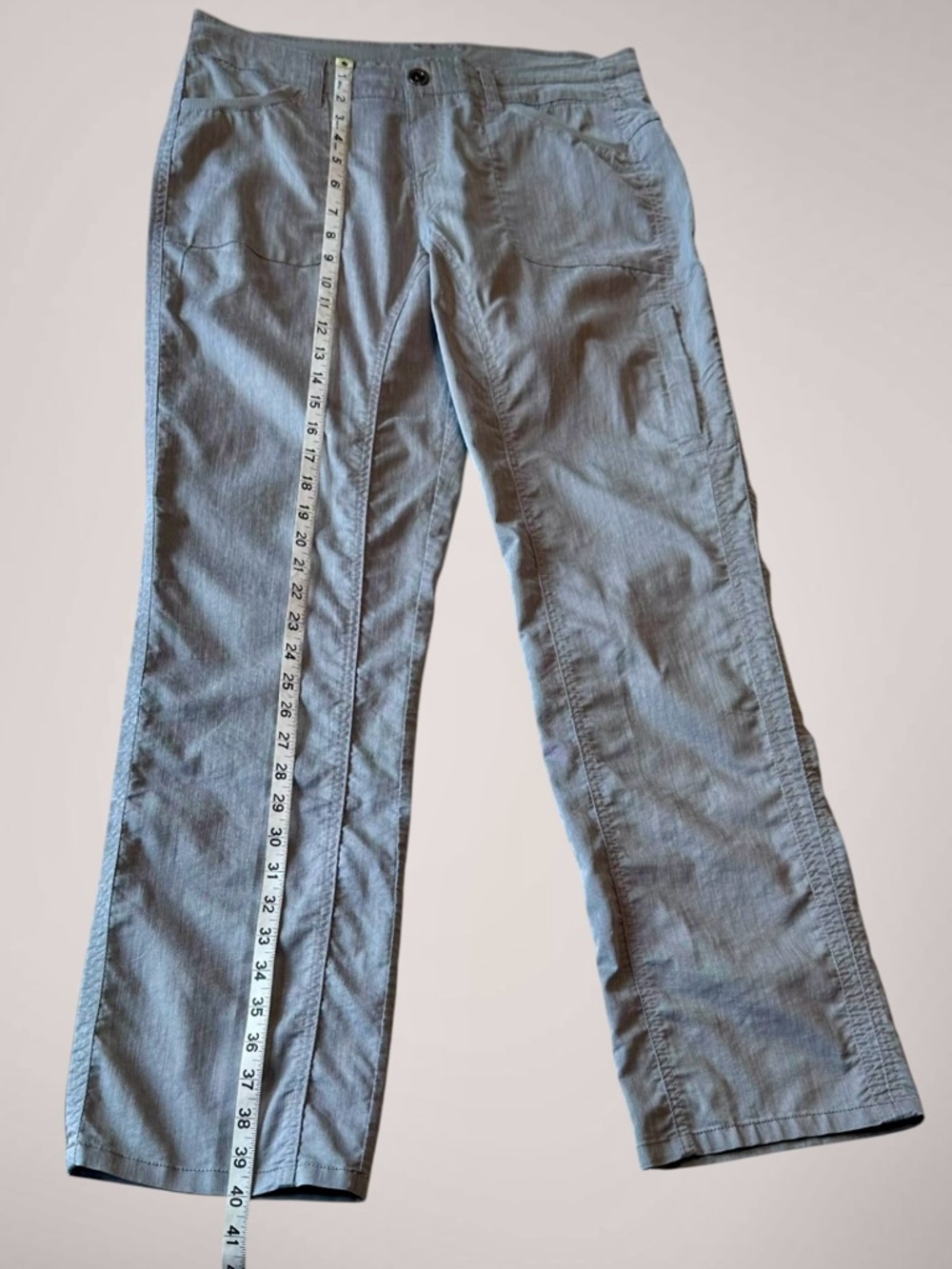 Kuhl Cabo Linen Blend Pants Women’s Size 10 Gray Style 6272 UPF 50+ Pockets Grey - Picture 13 of 16